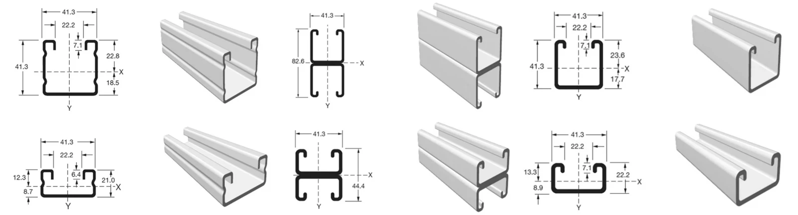 Standard Dimensions & Section Properties Standard Dimensions & Section Properties